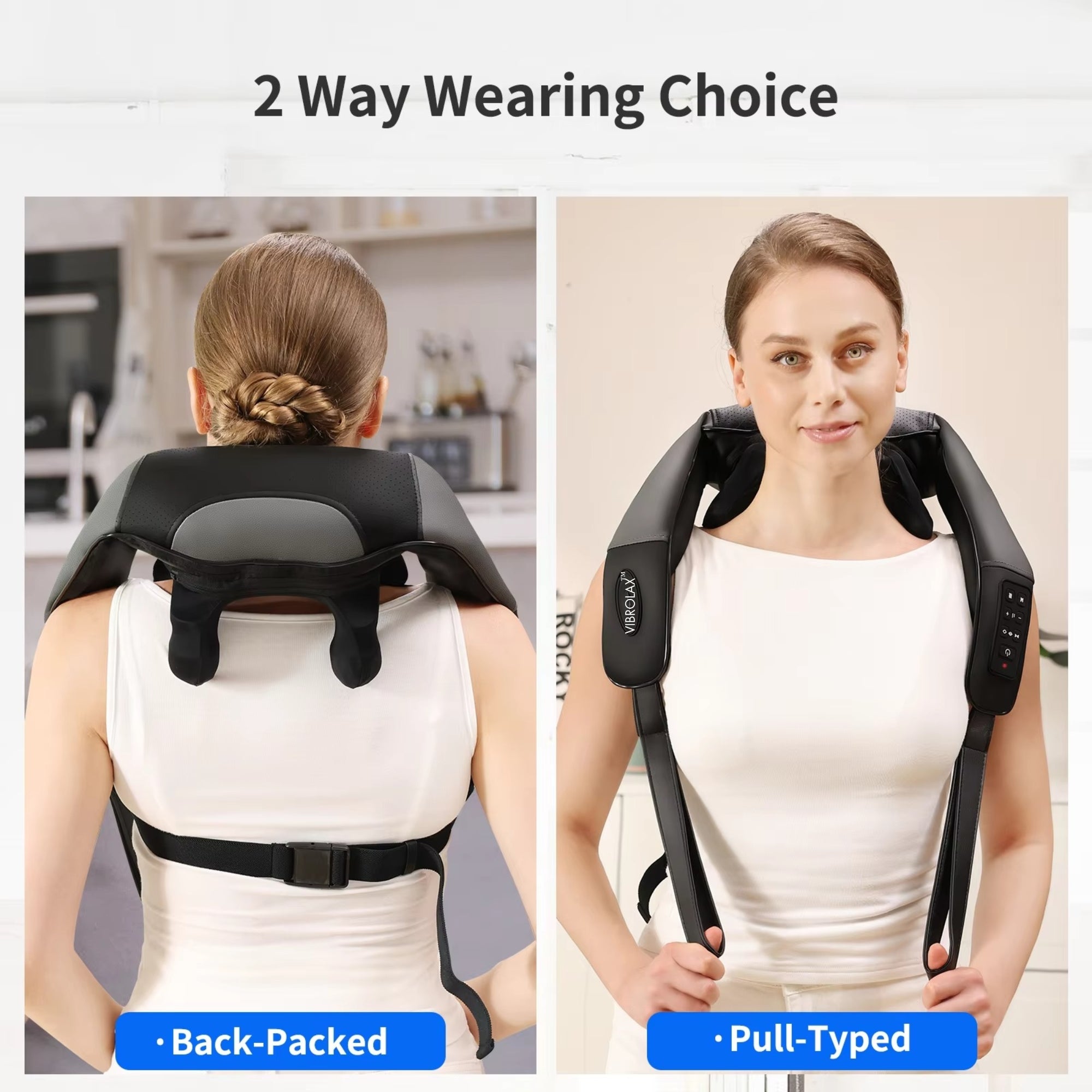 Vibrolax 6D Neck, Shoulder & Back Massager with Heat
