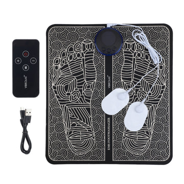 Vibrolax Rechargeable EMS Electric Foot Massager Pad – Multifunctional Muscle Relaxation & Fitness Mat