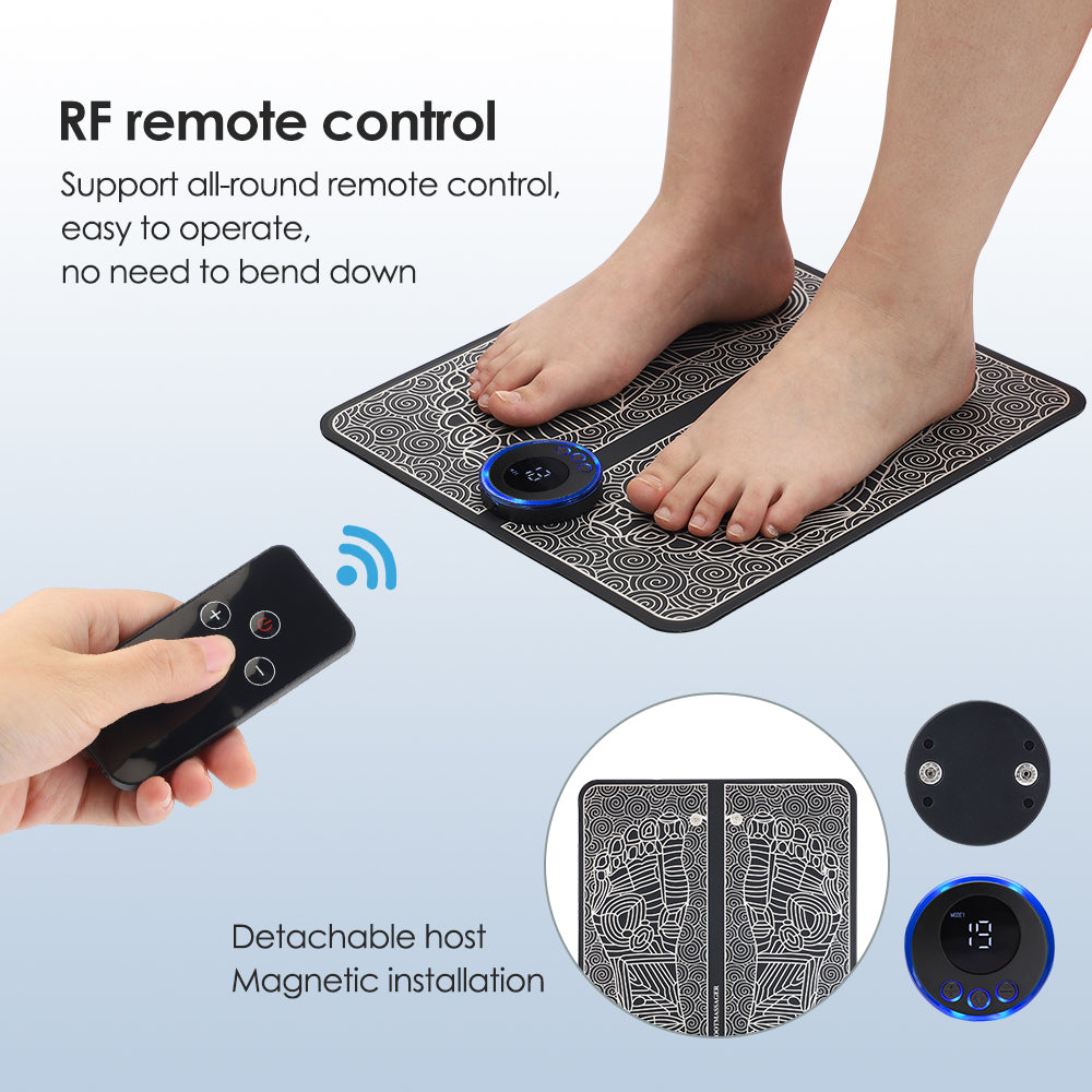 Vibrolax Rechargeable EMS Electric Foot Massager Pad – Multifunctional Muscle Relaxation & Fitness Mat
