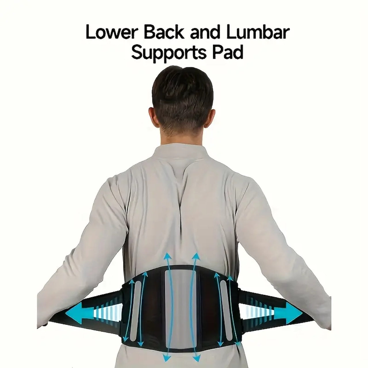 Vibrolax Cordless, Wearable Lower Back Massager | Heating Pad for Back Pain Relief