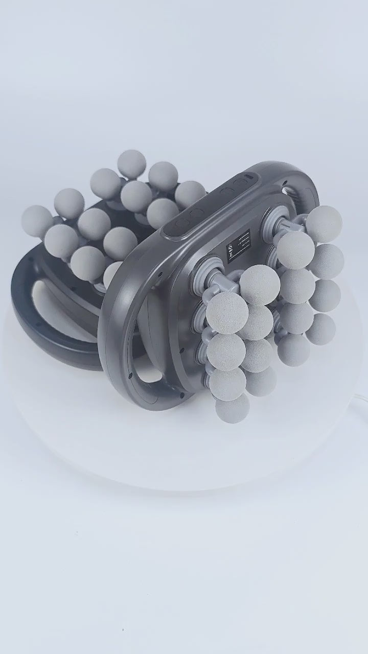 Vibrolax 16-Head High-Frequency Fascia Massage Gun – Deep Tissue Body, Neck & Shoulder Massager with Red Light Therapy